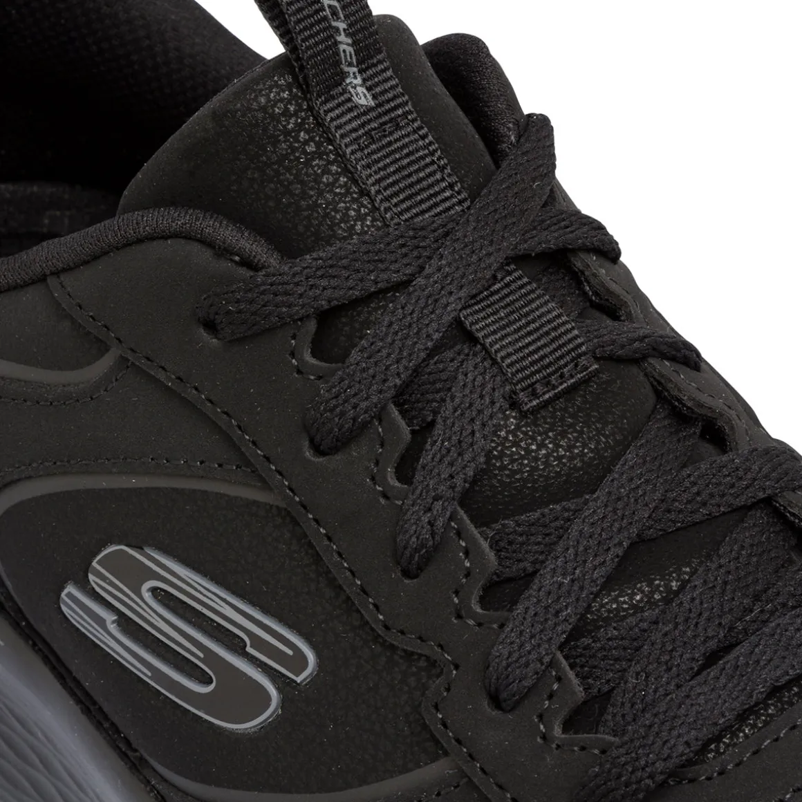 Scarpe da ginnastica nere in pelle con sottopiede Memory Foam Skech Lite Pro