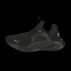 Scarpe da ginnastica nere da ragazzo con logo Puma Softride Enzo Evo Jr