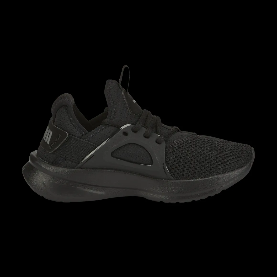 Scarpe da ginnastica nere da ragazzo con logo Puma Softride Enzo Evo Jr
