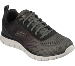 Scarpe da ginnastica nere da uomo con sottopiede Memory Foam Skechers Track - Ripkent