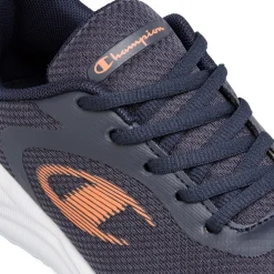 Scarpe da ginnastica ragazza blu con dettaglio arancione Champion Syphon Engage