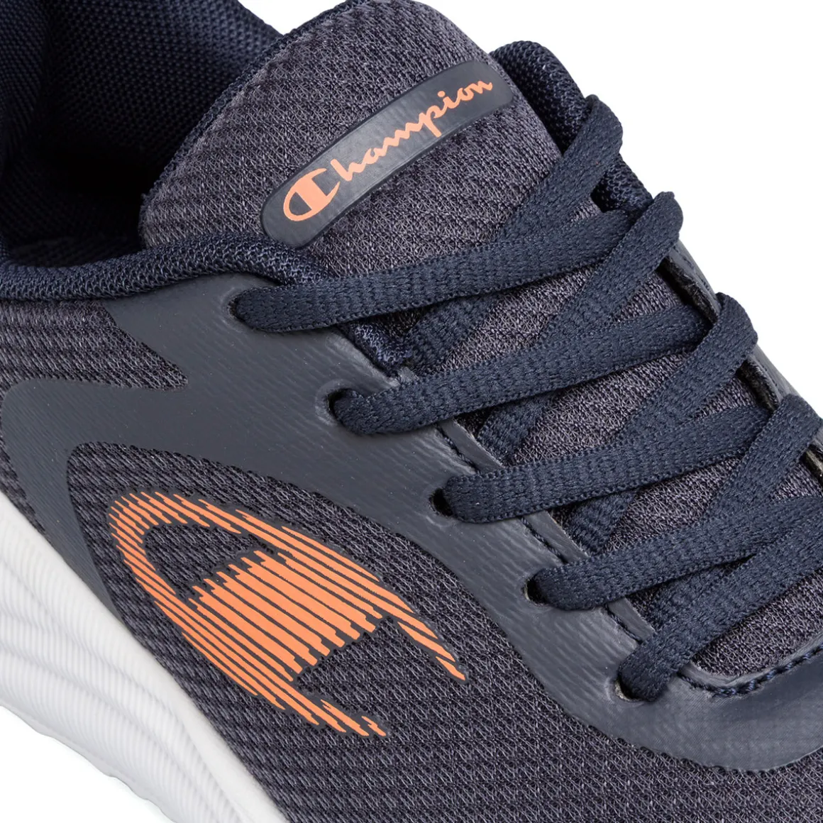 Scarpe da ginnastica ragazza blu con dettaglio arancione Champion Syphon Engage