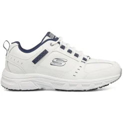 Scarpe da ginnastica Rétro bianche da uomo con soletta Memory Foam Skechers Oak Canyon