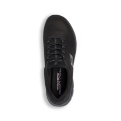 Scarpe da ginnastica Slip-on nere da Donna Skechers Summits