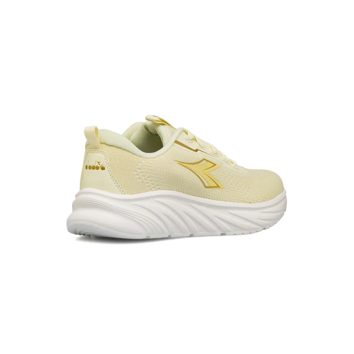 Scarpe da running bianche e gialle effetto sfumato da Donna Diadora