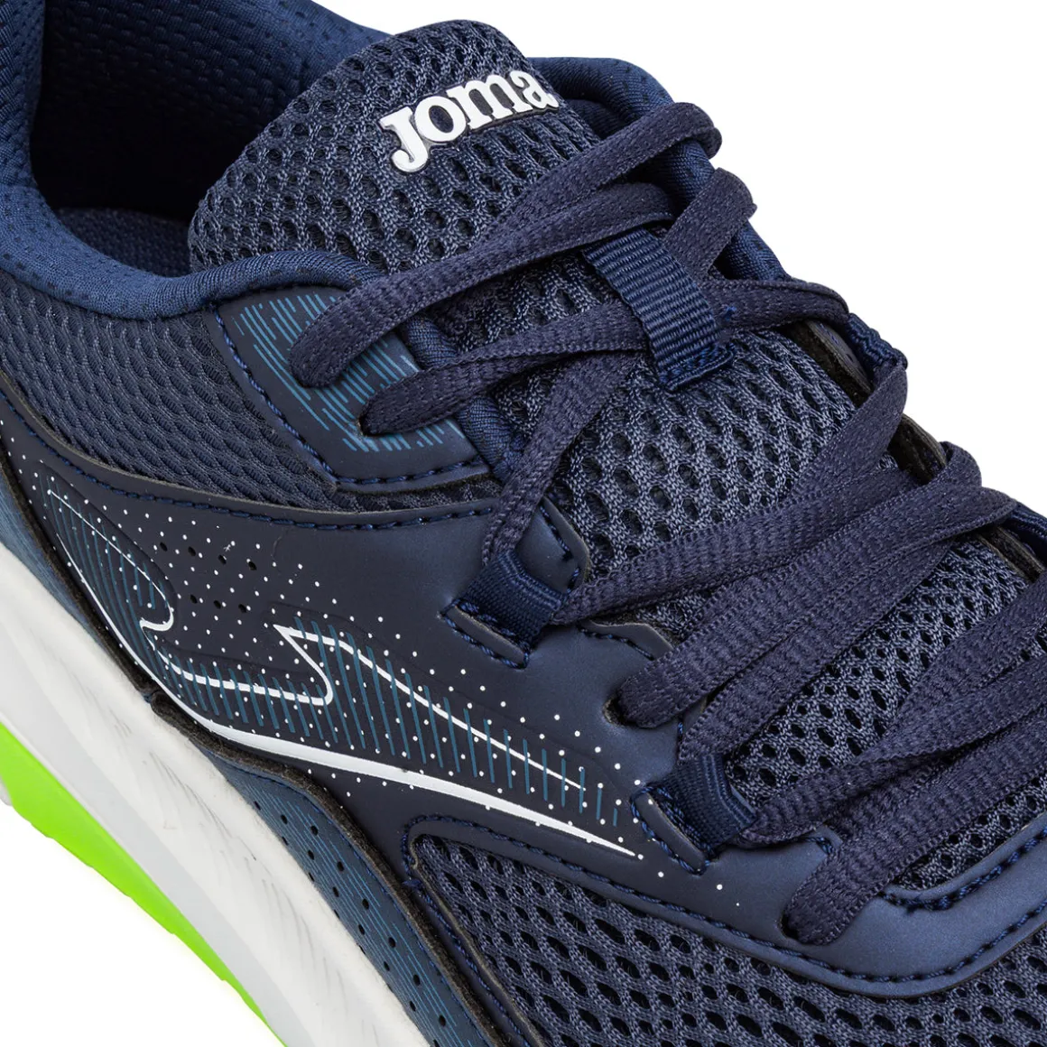 Scarpe da running blu da Uomo con dettagli verde neon Joma
