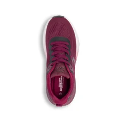 Scarpe da running da donna bordeaux in tessuto tecnico SJ