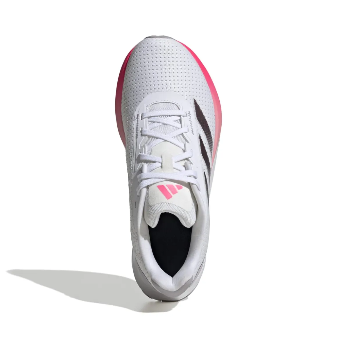 Scarpe da running donna bianche con dettagli rosa e argento adidas Duramo SL