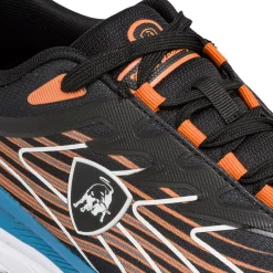 Scarpe da running nere da Uomo con dettagli arancioni Tonino Lamborghini