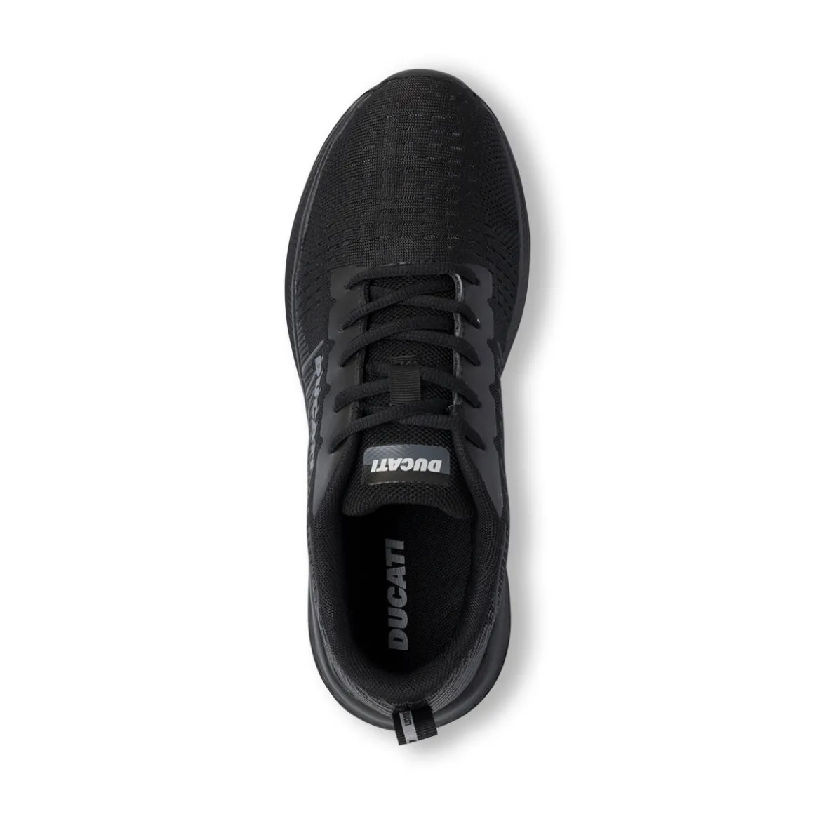 Scarpe da running nere da Uomo in tessuto traspirante con logo Ducati
