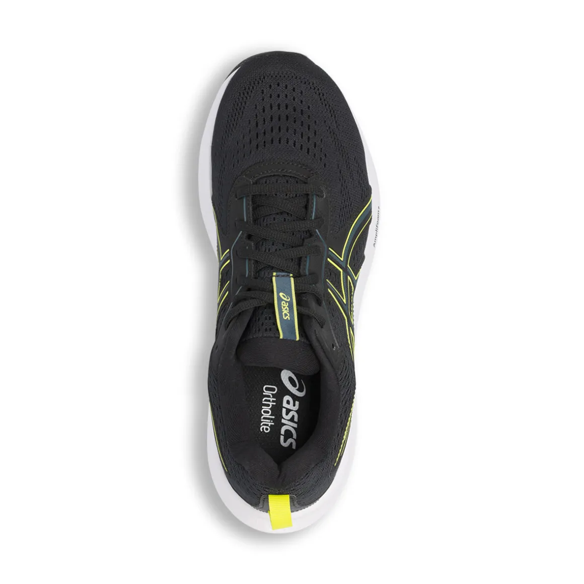 Scarpe da Running nere da Uomo con inserti giallo fluo Asics Gel-Contend 9