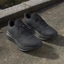 Scarpe da running nere da Uomo con logo adidas Galaxy 7