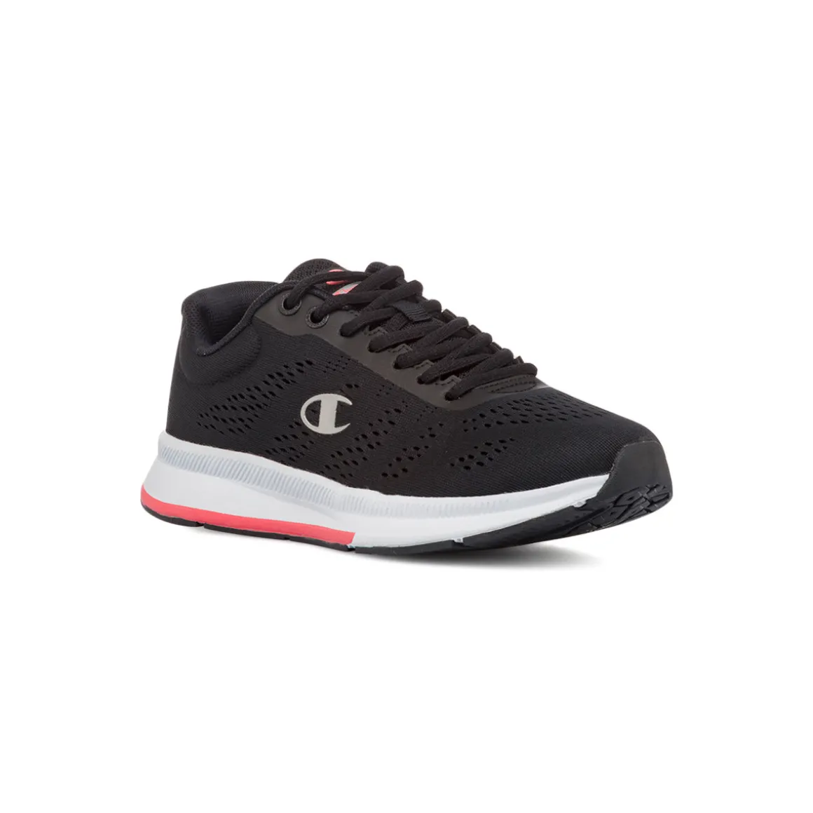 Scarpe da running nere da Donna con inserto rosa e logo Champion Jaunt Low