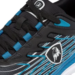 Scarpe da running nere da Uomo con sfumature azzurre Tonino Lamborghini