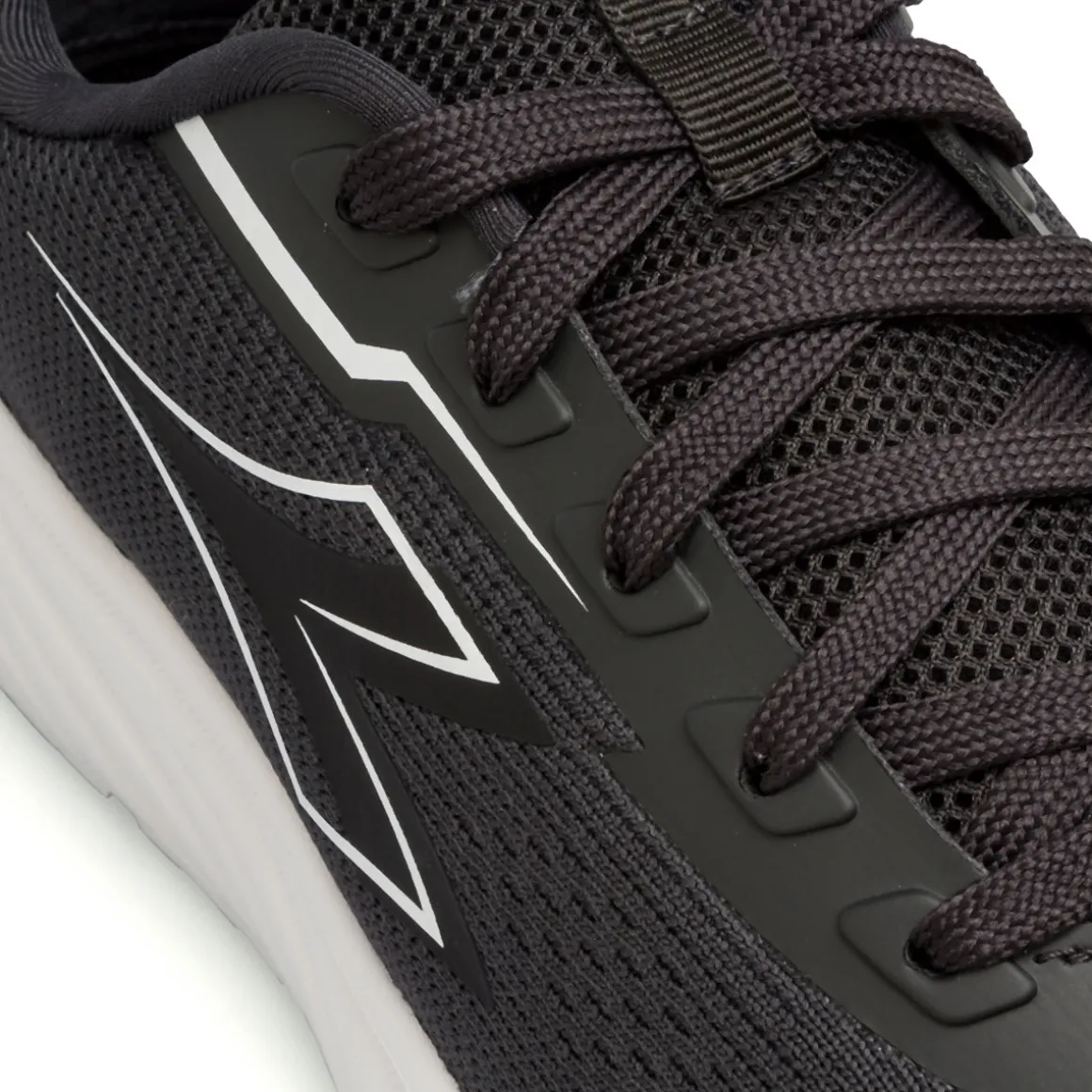 Scarpe da running nere da Uomo con logo Diadora