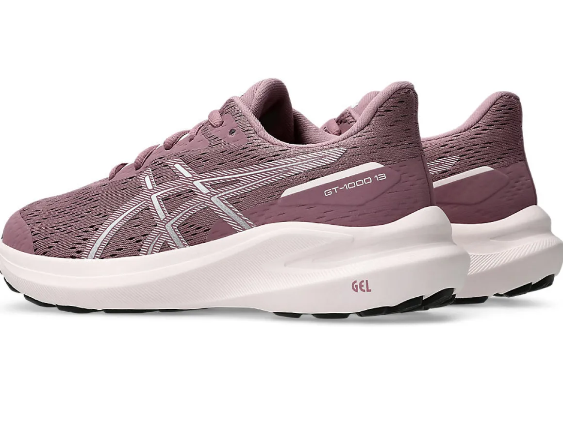 Scarpe da running ragazza rosa con logo Asics con Tecnologia GEL sul tallone