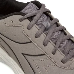 Scarpe da Running uomo grigie con tomaia effetto scamosciato Diadora