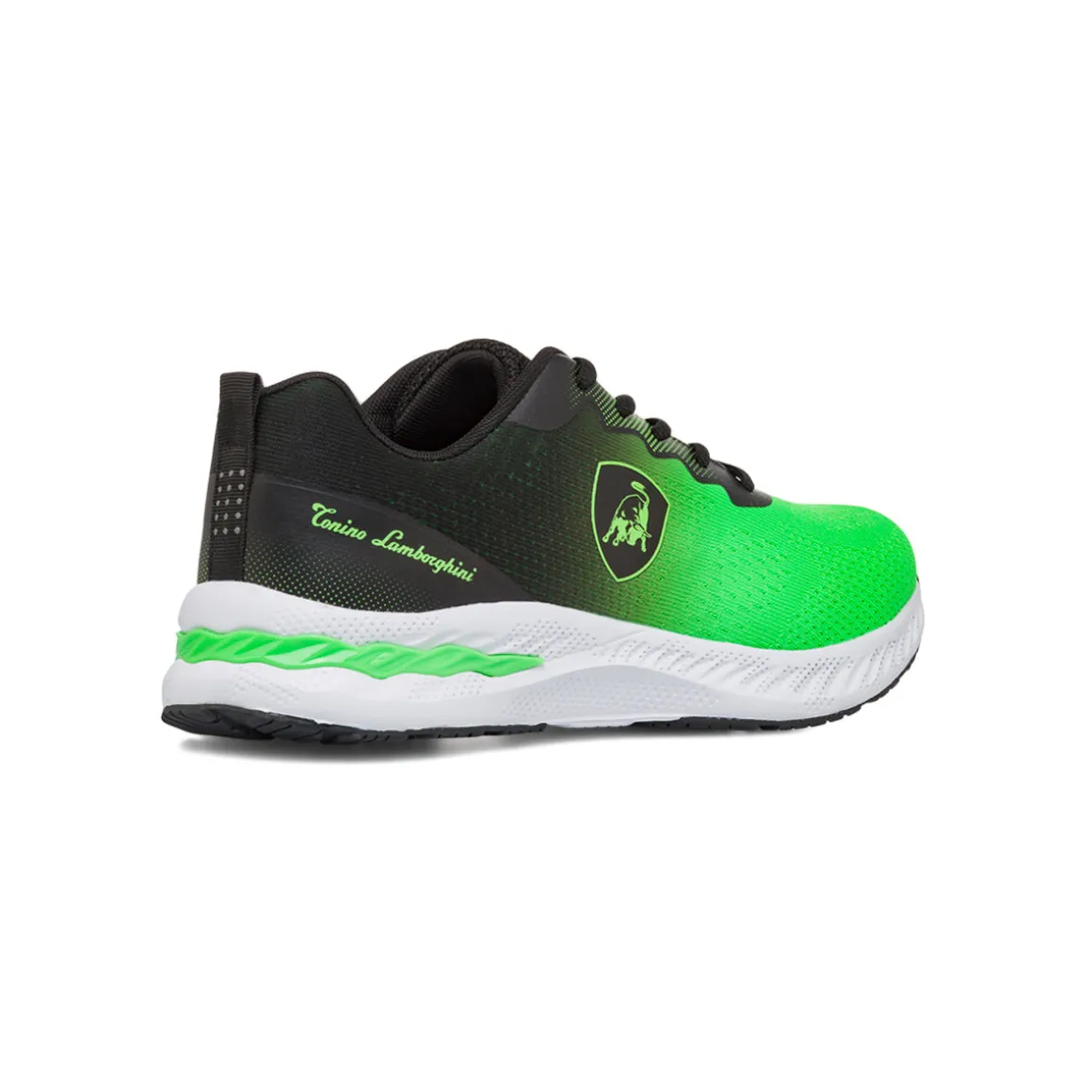Scarpe da running verdi da Uomo con logo Tonino Lamborghini