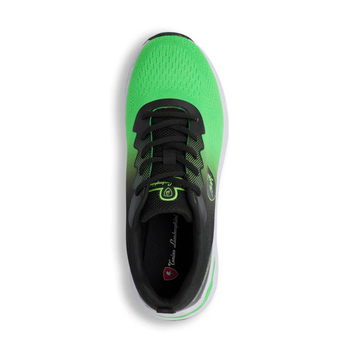 Scarpe da running verdi da Uomo con logo Tonino Lamborghini