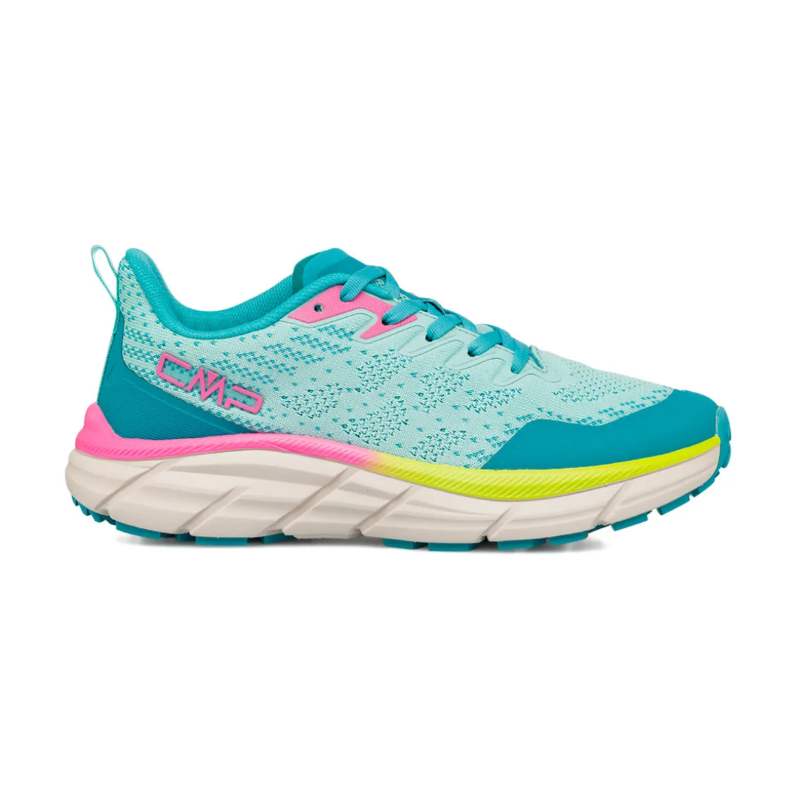 Scarpe da Trail Running azzurre da Donna con dettagli rosa e gialli CMP Rahmsy