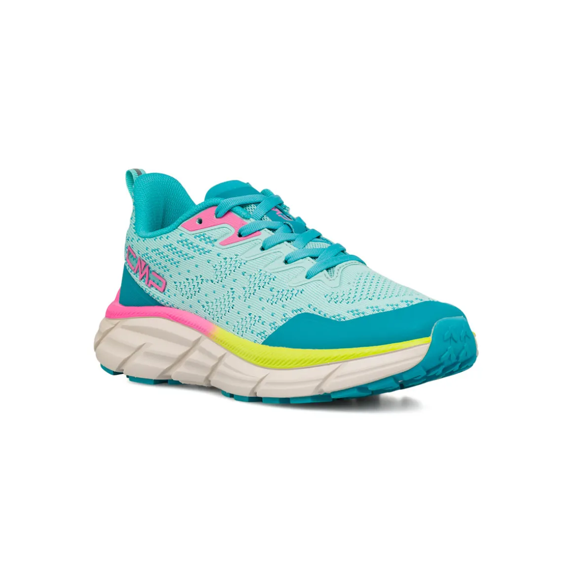 Scarpe da Trail Running azzurre da Donna con dettagli rosa e gialli CMP Rahmsy