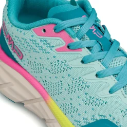 Scarpe da Trail Running azzurre da Donna con dettagli rosa e gialli CMP Rahmsy