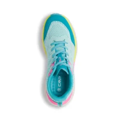 Scarpe da Trail Running azzurre da Donna con dettagli rosa e gialli CMP Rahmsy