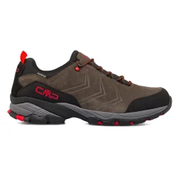 Scarpe da trekking da donna grigie con dettagli rossi CMP Melnick Low