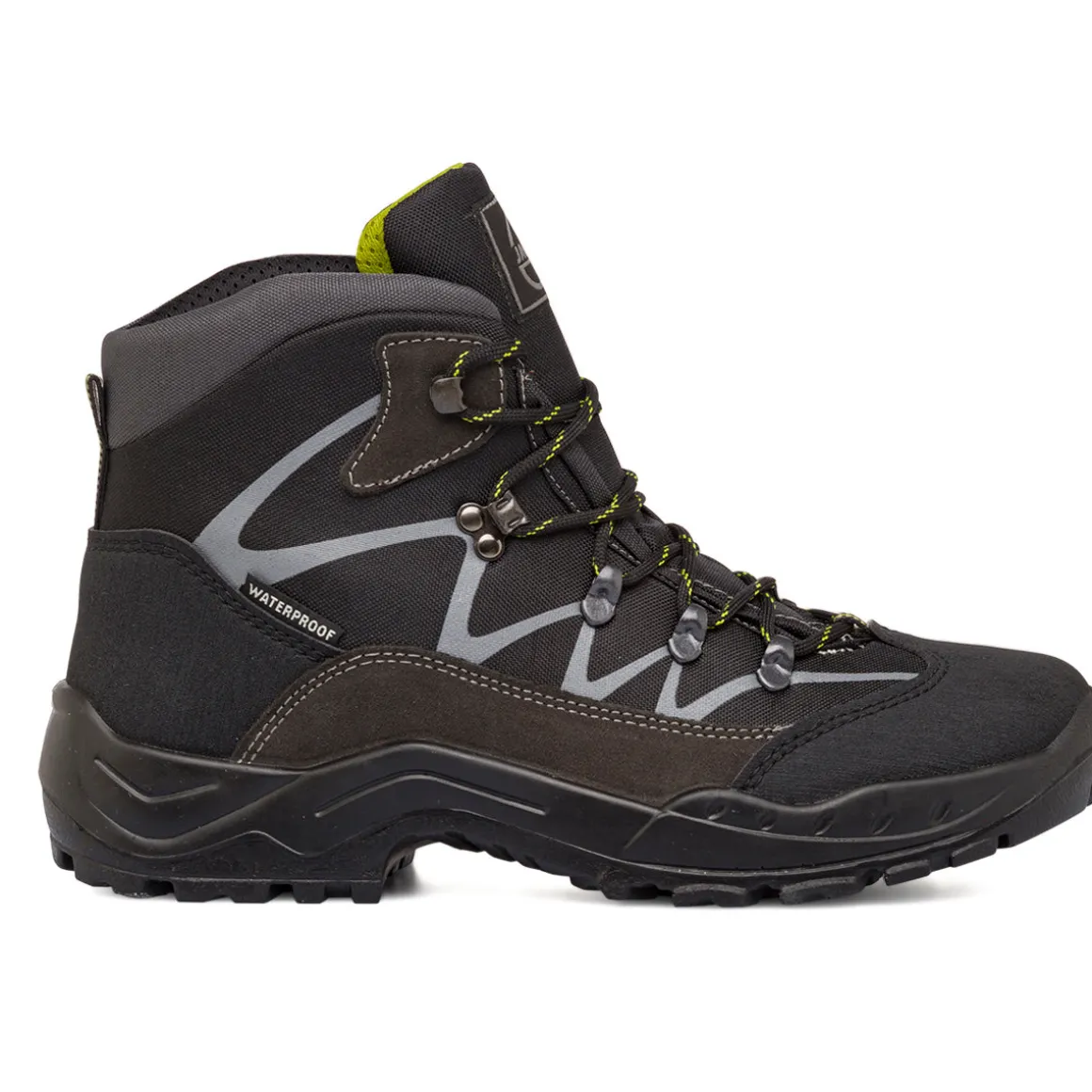 Scarpe da trekking da uomo nere e grigie Jacalu