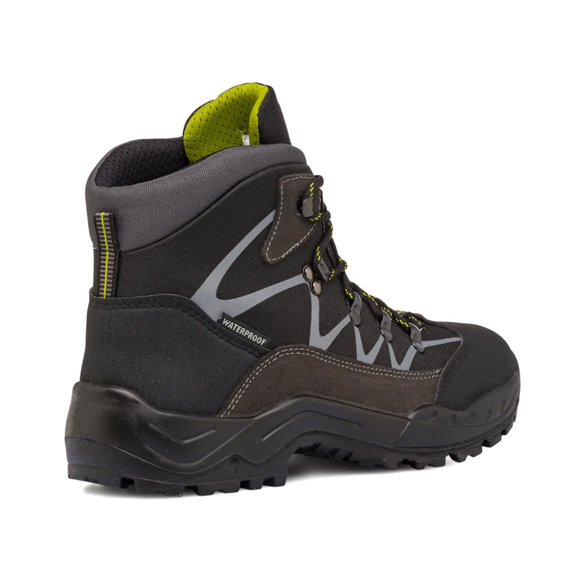 Scarpe da trekking da uomo nere e grigie Jacalu