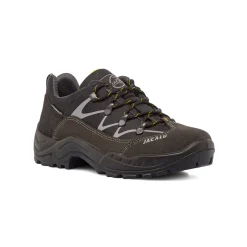 Scarpe da Trekking uomo grigie con lacci gialli Jacalu