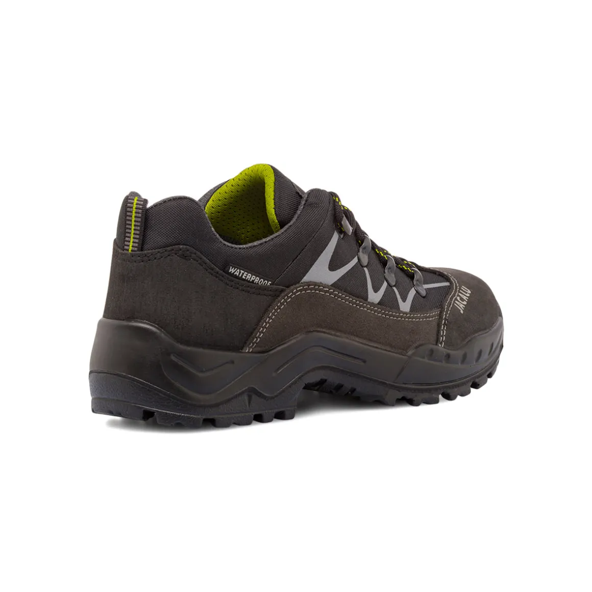 Scarpe da Trekking uomo grigie con lacci gialli Jacalu