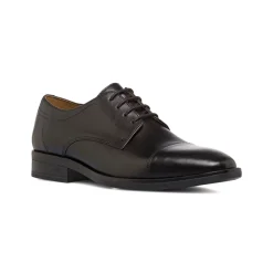 Scarpe da Uomo Derby in Pelle Nere Primopiano