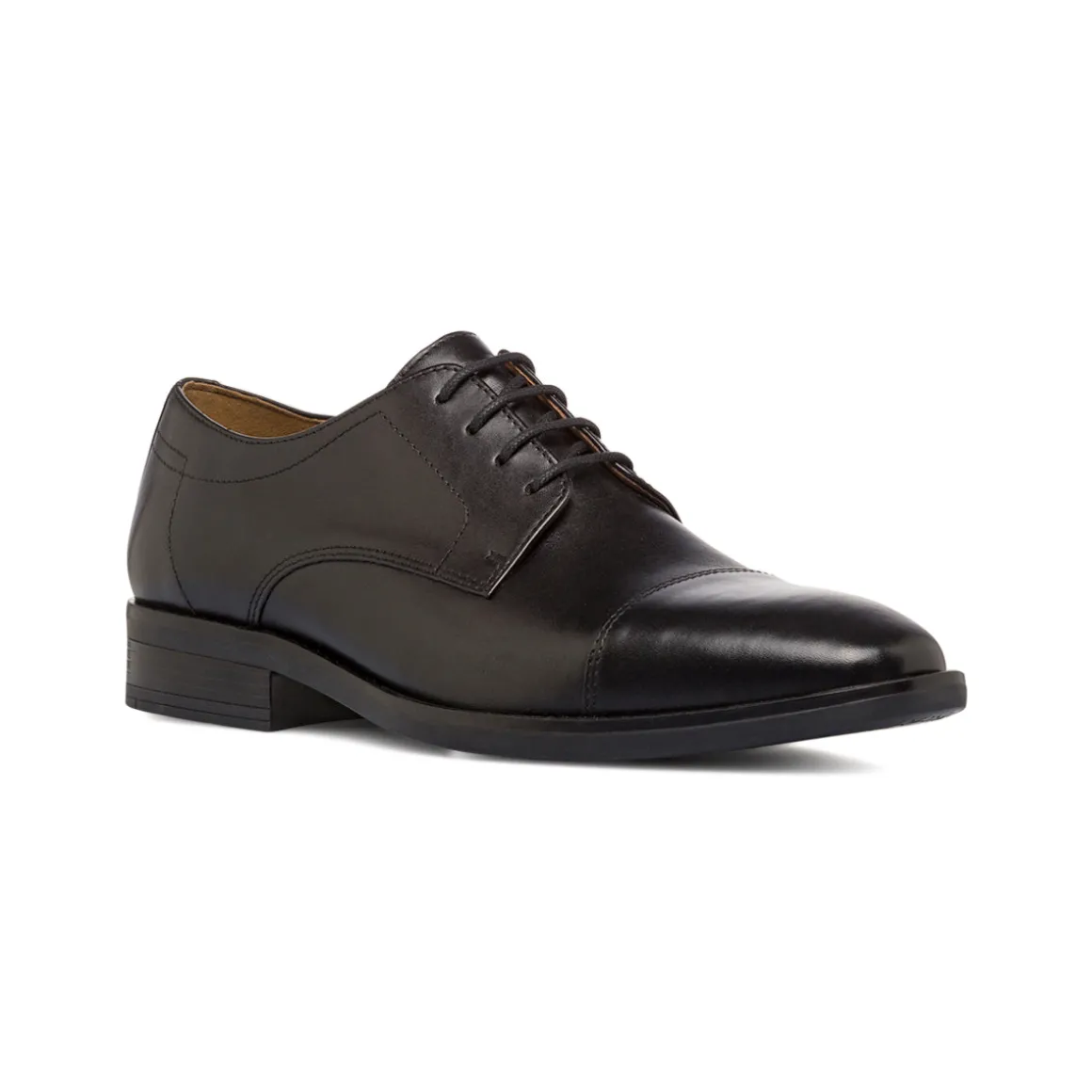 Scarpe da Uomo Derby in Pelle Nere Primopiano