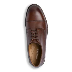 Scarpe da Uomo Derby in Pelle Marrone Primopiano