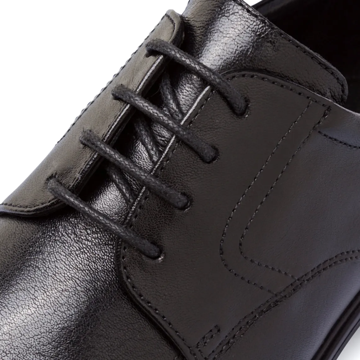 Scarpe Eleganti da Uomo Nere in Pelle con Allacciatura Derby La Cuoieria