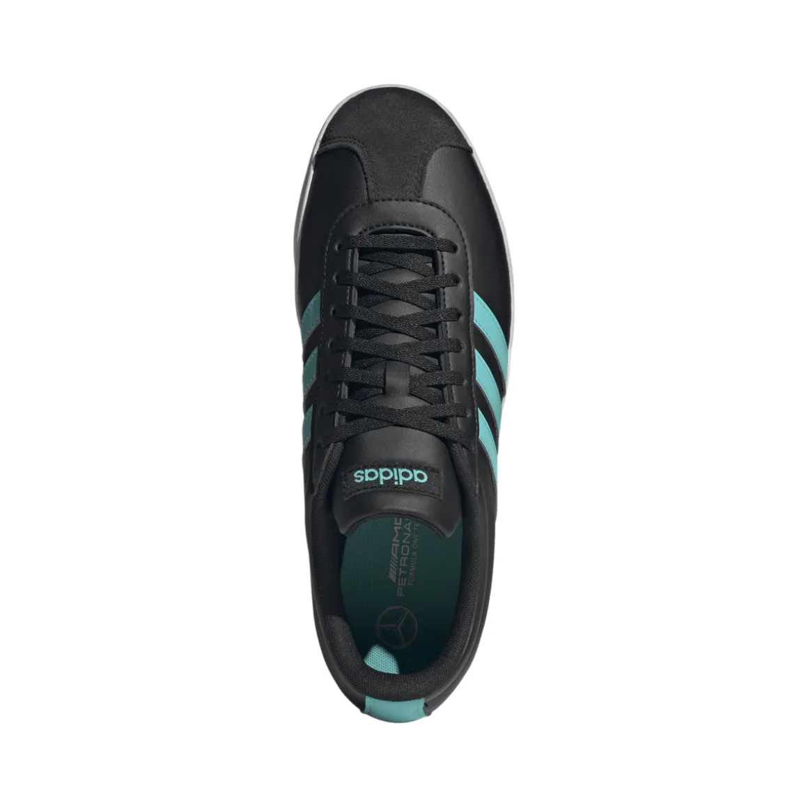 Scarpe Nere con dettagli turchesi adidas x Mercedes-AMG Petronas F1 Team VL Court