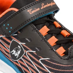 Scarpe nere da Bambino con dettagli arancioni Tonino Lamborghini