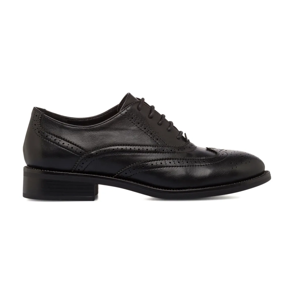 Scarpe Oxford nere da Donna con dettaglio Brogue Lora Ferres