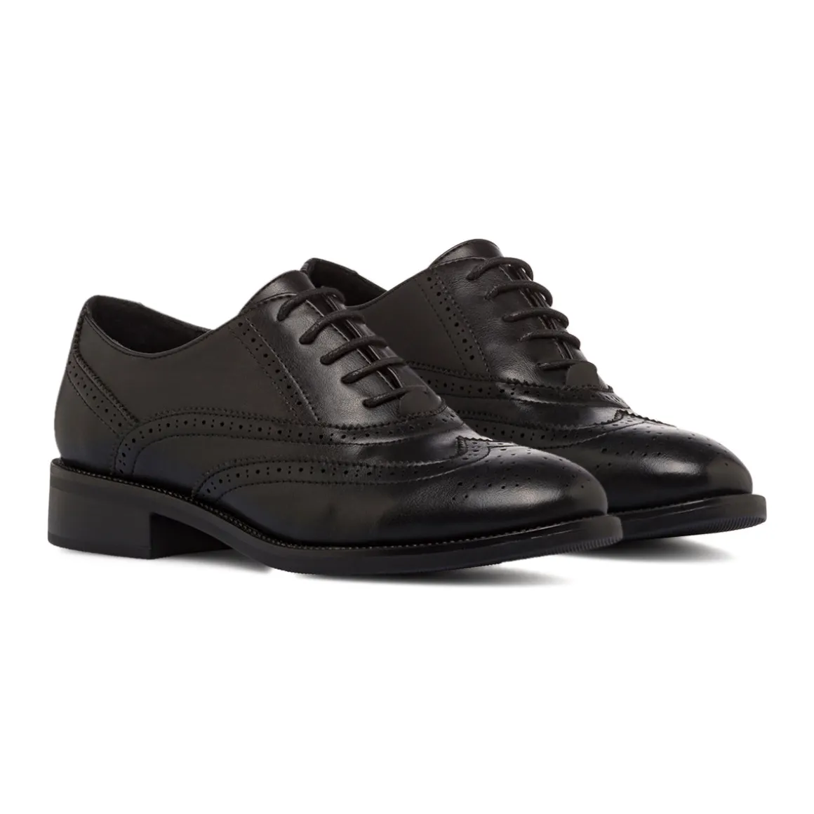 Scarpe Oxford nere da Donna con dettaglio Brogue Lora Ferres