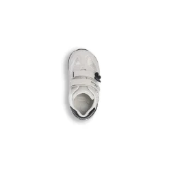 Scarpe primi passi da bimba argento con farfalle e glitter Chicco