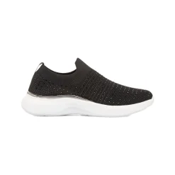 Scarpe Slip-on nere da Donna con dettaglio strass e memory foam Lumberjack Keira