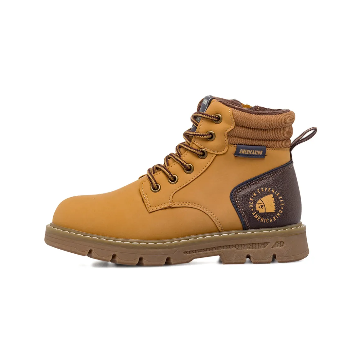 Scarponcini casual ocra da Ragazzo Americanino