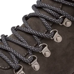 Scarponcini da uomo grigi Americanino effetto scamosciato con zip