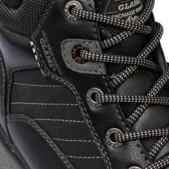 Scarponcini neri da uomo con logo Glams