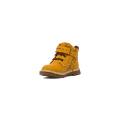 Scarponcini ocra con strappo e lacci elastici Bambino Lumberjack