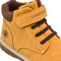 Scarponcini ocra da Bambino con strappo Lumberjack