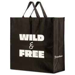 Shopper grande animalier nera con fantasia giraffa