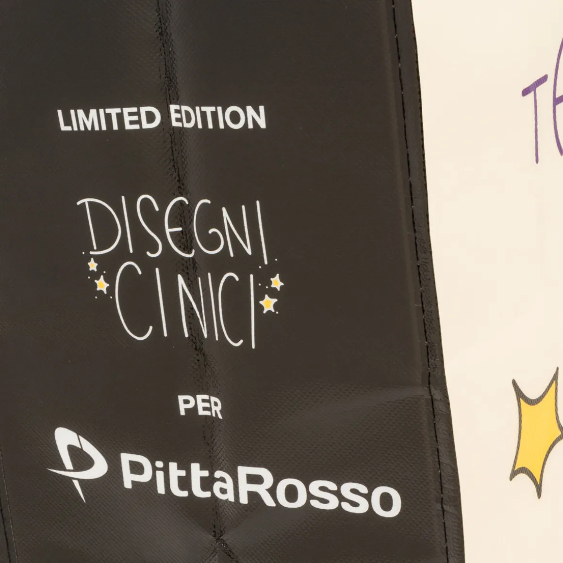 Shopper grande beige in TNT Disegni Cinici