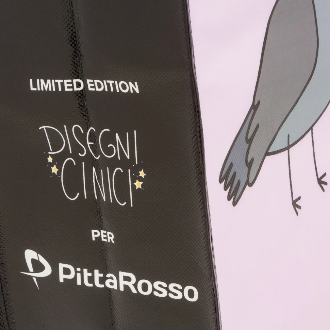 Shopper media rosa in TNT Disegni Cinici